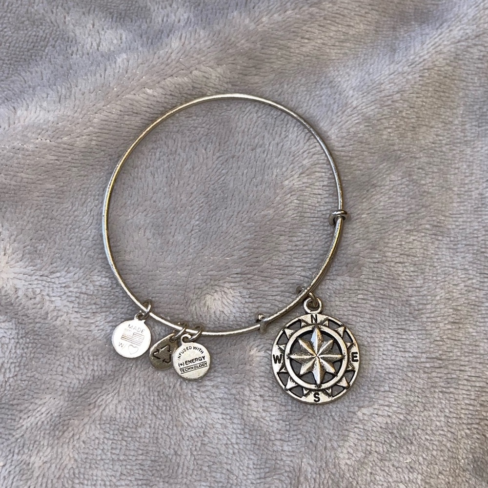 Compass charm bracelet